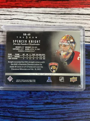 2021-22 Upper Deck The Cup Hockey Spencer Knight #SB-49 68/99 back