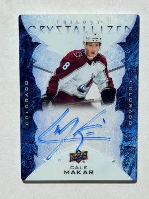 2020-21 Trilogy Crystallized Auto Cale Makar front