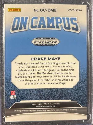 2024 Prizm Draft Picks CASE HIT Drake Maye On Campus back