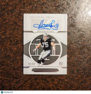 2021 Panini National Treasures Signatures /99 Howie Long Auto HOF front