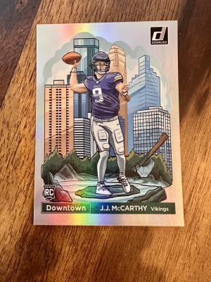 2024 Donruss JJ McCarthy #11 Downtown! - See Photos - Regular Size! front