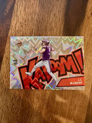 2024 Absolute JJ McCarthy #13 Kaboom! Horizontal front