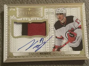2023-24 Upper Deck The Cup Splendor /49 Simon Nemec #SP-SN Rookie RC front