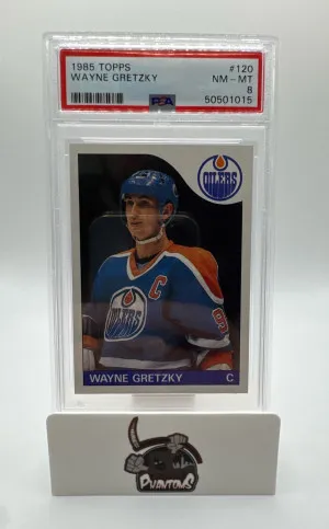 1985 Topps Wayne Gretzky PSA 8 front