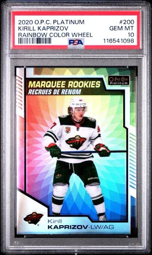 2020 OPC Platinum Kirill Kaprizov Rainbow Color Wheel front