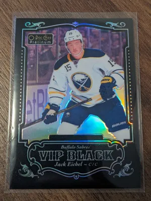 2016-17 O-Pee-Chee Platinum VIP Black Jack Eichel #VIP-4 front