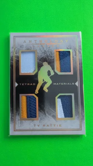 2015-16 Panini Anthology Tetrad Materials Holo Gold #17 Ty Rattie front