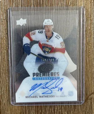 2016-17 UD Ice Premieres Autographs 249/299 #IPAMM Michael Matheson front