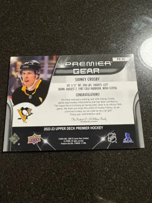 Sidney Crosby Premier Gear /10 back