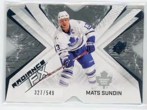 2022-23 SPx #RFX-18 Mats Sundin Radiance FX /549 front