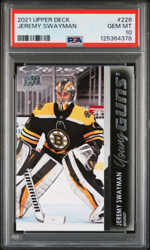 2021-2022 Upper Deck Jeremy Swayman front