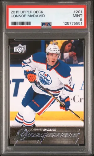 2015 Upper Deck Connor McDavid Young Guns front
