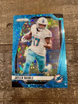 2024 Prizm Jaylen Waddle #178 No Huddle Blue /99 front