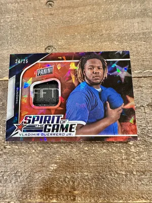 2019 Father’s Day Spirit Of The Game Vladimir Guerrero Jr. Game Worn Patch /25 front