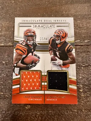 2023 Immaculate Dual Jerseys Chad Johnson Ja’Marr Chase /49 front