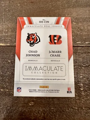 2023 Immaculate Dual Jerseys Chad Johnson Ja’Marr Chase /49 back