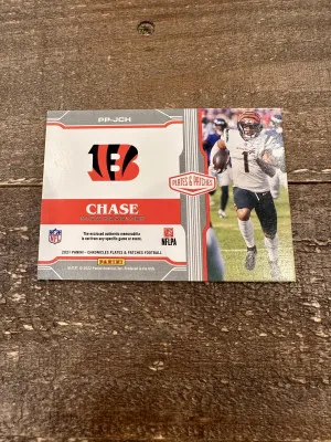 2021 Chronicles Plates & Patches Ja’Marr Chase Rookie Patch /399 back