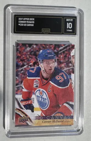 2017 Upper Deck Connor McDavid #C33 UD Canvas GMA 10 front