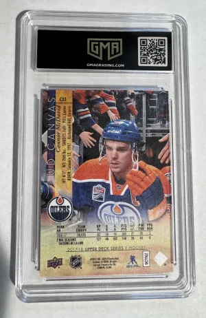 2017 Upper Deck Connor McDavid #C33 UD Canvas GMA 10 back
