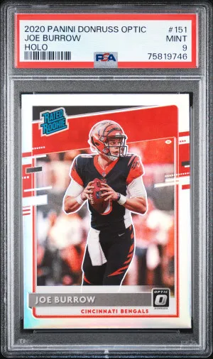 2020 Panini Donruss Optic Joe Burrow Holo front