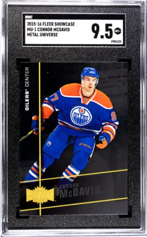 2015-16 Fleer Showcase Connor Mcdavid SGC 9.5 front