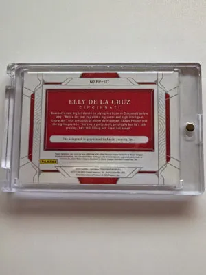 2022 National Treasures Elly De La Cruz Auto /99 back