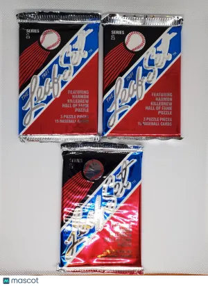 1991 Series 1 Leaf Vintage packs of Baseball Card Packs (3) front