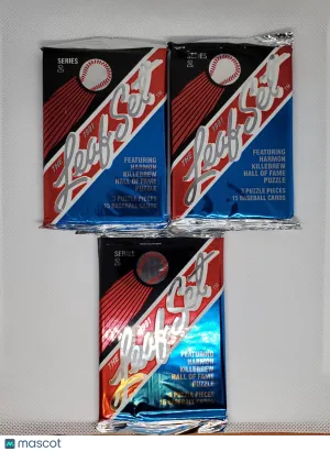 1991 Leaf Series 2 Vintage Baseball Card Packs (3) front