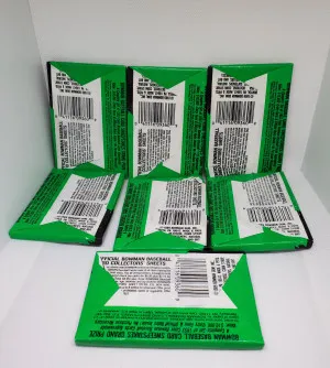 1989 Bowman Vintage Comeback Edition! Packs of Baseball Cards (7) back