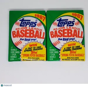 1987 Topps MLB Vintage Baseball Packs (2) front