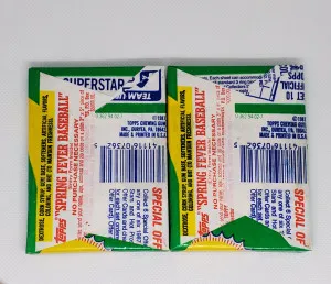 1987 Topps MLB Vintage Baseball Packs (2) back