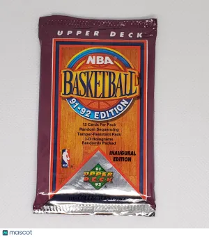 1991-92 Upper Deck Inaugural Edition Pack of Basketball Cards front