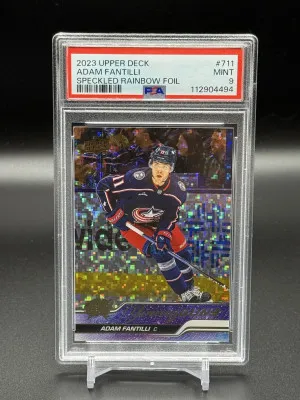 Adam Fantilli Young Guns Rainbow Foil back