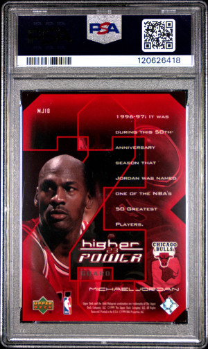 1999 Upper Deck Mj A Higher Power Michael Jordan A Higher Power back