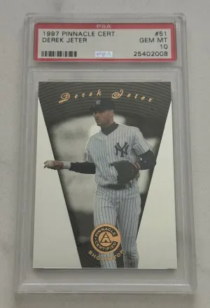 1997 Pinnacle Certified Derek Jeter PSA 10 front