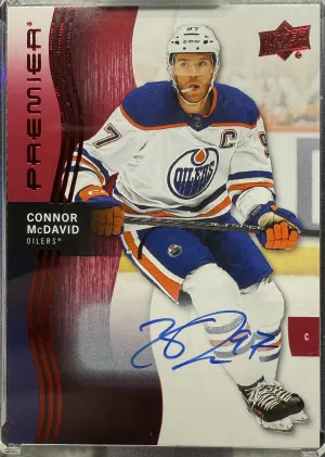 2023-24 Premier Connor McDavid Auto front
