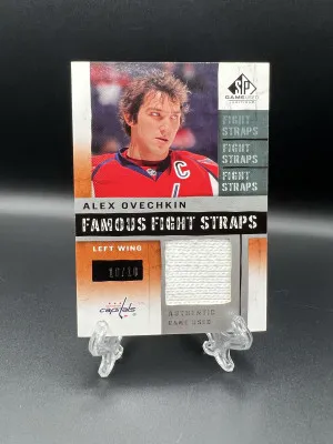 Alex Ovechkin 2011 SP Game Used Famous Fight Straps 10/10 front