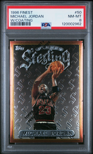 1996 Finest Michael Jordan W/Coating front
