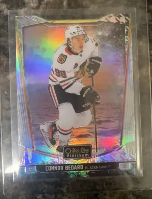 2024-25 O-Pee-Chee Platinum - Connor Bedard #2 Mixed Media Variant front