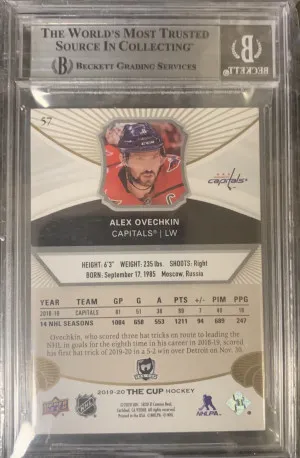 2019-20 UD Upper Deck The Cup Gold Spectrum /12 Alex Ovechkin BGS 8.5 Washington back