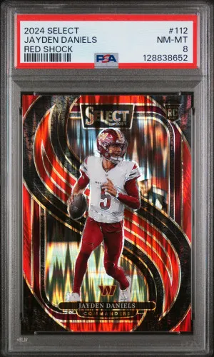 2024 Panini Select Jayden Daniels Red Shock front