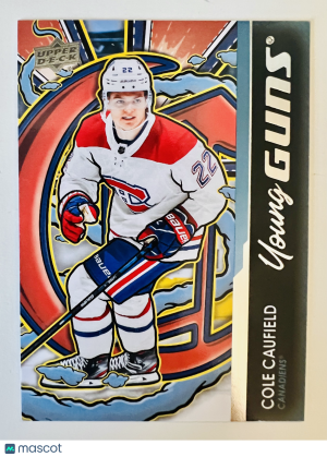 2025 2024-25 Upper Deck Young Guns Cole Caufield Young Guns Rookie front