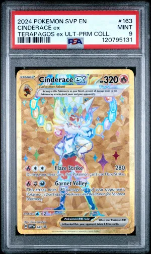 2024 Pokemon Svp En-Sv Black Star Promo Cinderace Ex Terapagos Ex Ult-Prm Coll. front