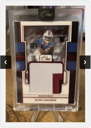 2024 Panini One One Originals Patch Keon Coleman /49. front