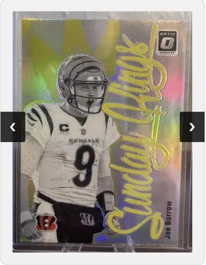 2024 Donruss Optic Joe Burrow Sunday Kings #4 CASE HIT. front