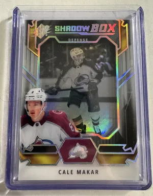 2021-22 SPX Cale Makar Shadow Box front