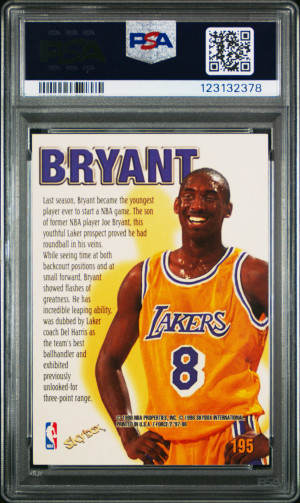 1997 Skybox Z-Force Kobe Bryant back