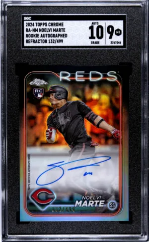 2024 Topps Chrome Noelvi Marte SGC 9