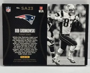 2016 - Gronkowski Black Shield Seal Of Approval /10 back