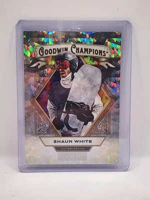 Shaun White 2025 Upper Deck Goodwin Champions Gold Crackle /50 front